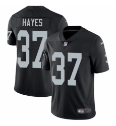 Men Las Vegas Raiders 37 Lester Hayes Black Vapor Limited Stitched Jersey