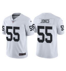 Men Las Vegas Raiders 55 Chandler Jones White Vapor Limited Stitched jersey