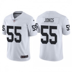 Men Las Vegas Raiders 55 Chandler Jones White Vapor Limited Stitched jersey