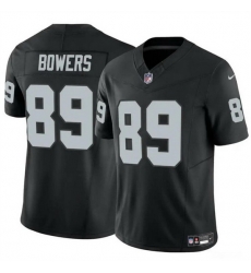 Men Las Vegas Raiders 89 Brock Bowers Black 2024 Draft F U S E Vapor Stitched Football Jersey