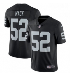 Mens Nike Oakland Raiders 52 Khalil Mack Black Team Color Vapor Untouchable Limited Player NFL Jersey