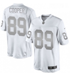 Mens Nike Oakland Raiders 89 Amari Cooper Limited White Platinum NFL Jersey