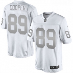 Mens Nike Oakland Raiders 89 Amari Cooper Limited White Platinum NFL Jersey