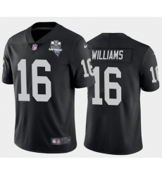 Men's Oakland Raiders Black #16 Tyrell Williams 2020 Inaugural Season Vapor Limited Stitched NFL Jersey