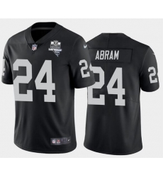Men's Oakland Raiders Black #24 Johnathan Abram 2020 Inaugural Season Vapor Limited Stitched NFL Jersey
