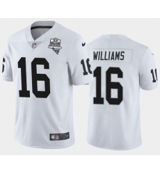 Men's Oakland Raiders White #16 Tyrell Williams 2020 Inaugural Season Vapor Limited Stitched NFL Jersey