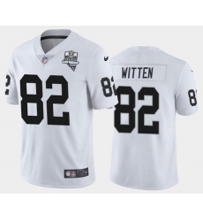 Men's Oakland Raiders White #82 Jason Witten 2020 Inaugural Season Vapor Limited Stitched NFL Jersey