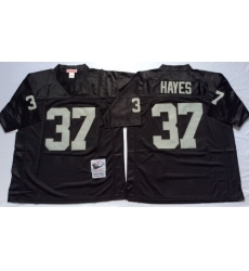 Mitchell And Ness Raiders #37 Lester Hayes balck Throwback Stitched NFL Jersey