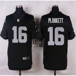 NEW Oakland Raiders #16 Jim Plunkett Black Team Color Men Stitched NFL Elite Jersey