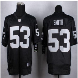 NEW Oakland Raiders #53 Malcolm Smith Black Team Color Men Stitched NFL Elite jersey