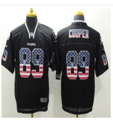 New Okaland Raiders #89 Amari Cooper Black Mens Stitched NFL Elite USA Flag Fashion Jersey