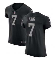 Nike Las Vegas Raiders 7 Marquette King Black Team Color Men Stitched NFL Vapor Untouchable Elite Jersey