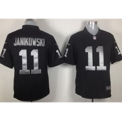Nike Oakland Raiders 11 Sebastian Janikowski Black Game NFL Jersey