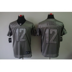 Nike Oakland Raiders 12 Jacoby Ford Grey Elite Shadow NFL Jersey