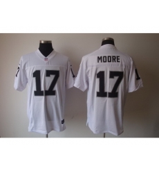 Nike Oakland Raiders 17 Denarius Moore White Elite NFL Jersey
