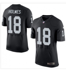 Nike Oakland Raiders #18 Andre Holmes Black Team Color Men 27s Stitched NFL New Elite Jersey