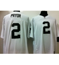 Nike Oakland Raiders 2 Terrelle Pryor White Elite NFL Jersey