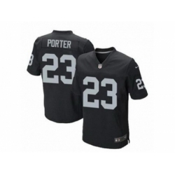 Nike Oakland Raiders 23 Tracy Porter black Elite NFL Jersey