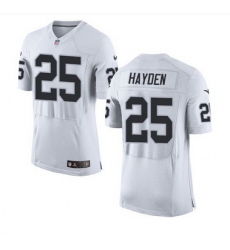 Nike Oakland Raiders #25 D J  Hayden White Men 27s Stitched NFL New Elite Jersey