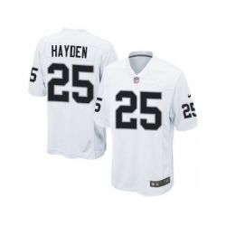 Nike Oakland Raiders 25 D.J. Hayden White Game NFL Jersey