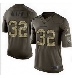 Nike Oakland Raiders #32 Marcus Allen Green Mens Stitched NFL Limited Salute to Service Jersey