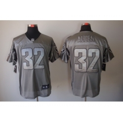 Nike Oakland Raiders 32 Marcus Allen Grey Elite Shadow NFL Jersey