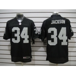Nike Oakland Raiders 34 Bo.Jackson Black Elite NFL Jersey