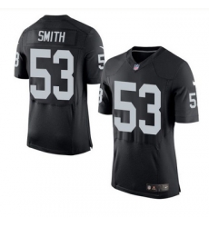 Nike Oakland Raiders #53 Malcolm Smith Black Team Color Men 27s Stitched NFL New Elite Jersey