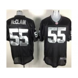 Nike Oakland Raiders 55 Rolando McClain Black Elite NFL Jersey
