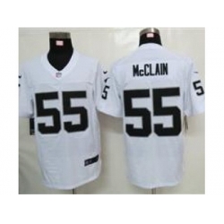 Nike Oakland Raiders 55 Rolando McClain White Elite NFL Jersey