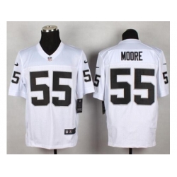 Nike Oakland Raiders 55 Sio Moore White Elite NFL Jersey
