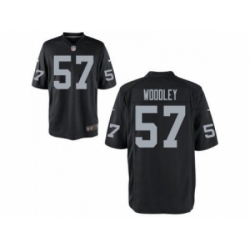 Nike Oakland Raiders 57 LaMarr Woddley black game NFL Jersey