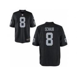 Nike Oakland Raiders 8 Matt Schaub Black Game NFL Jersey