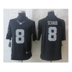 Nike Oakland Raiders 8 Matt Schaub Black Limited NFL Jersey