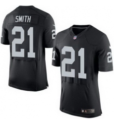 Nike Raiders #21 Sean Smith Black Team Color Mens Stitched NFL New Elite Jersey