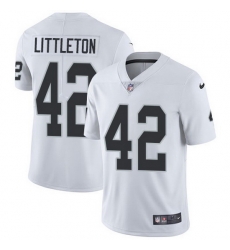 Nike Raiders 42 Cory Littleton White Men Stitched NFL Vapor Untouchable Limited Jersey
