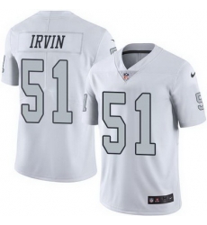 Nike Raiders #51 Bruce Irvin White Mens Stitched NFL Limited Rush Jersey