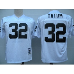 Oakland Raiders 32 Jack Tatum white Jerseys Throwback