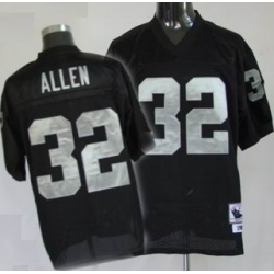 Oakland Raiders 32 M.Allen black throwback Jersey mitchellandness