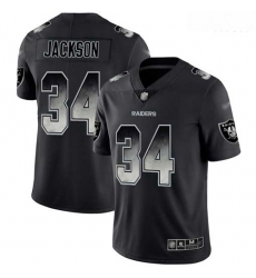 Raiders 34 Bo Jackson Black Men Stitched Football Vapor Untouchable Limited Smoke Fashion Jersey