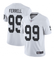 Raiders 99 Clelin Ferrell White Men Stitched Football Vapor Untouchable Limited Jersey