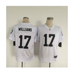 nike nfl jerseys oakland raiders 17 williams white[Elite][williams]