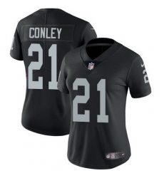 Nike Raiders #21 Gareon Conley Black Team Color Womens Stitched NFL Vapor Untouchable Limited Jersey