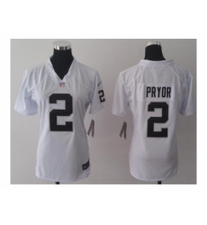 Nike Women Jerseys Oakland Raiders #2 Pryor White Color