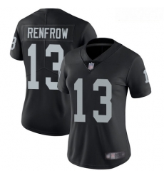 Raiders #13 Hunter Renfrow Black Team Color Women Stitched Football Vapor Untouchable Limited Jersey