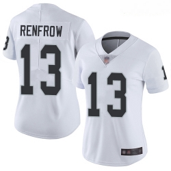 Raiders #13 Hunter Renfrow White Women Stitched Football Vapor Untouchable Limited Jersey