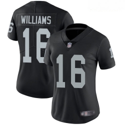 Raiders #16 Tyrell Williams Black Team Color Women Stitched Football Vapor Untouchable Limited Jersey