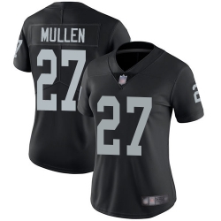Raiders 27 Trayvon Mullen Black Team Color Women Stitched Football Vapor Untouchable Limited Jersey