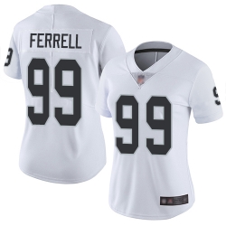 Raiders 99 Clelin Ferrell White Women Stitched Football Vapor Untouchable Limited Jersey
