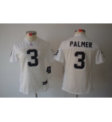 Women Nike Oakland Raiders 3# Palmer White[Women Limited Jerseys]